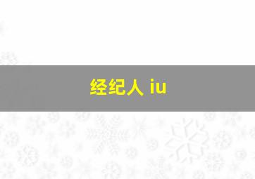 经纪人 iu